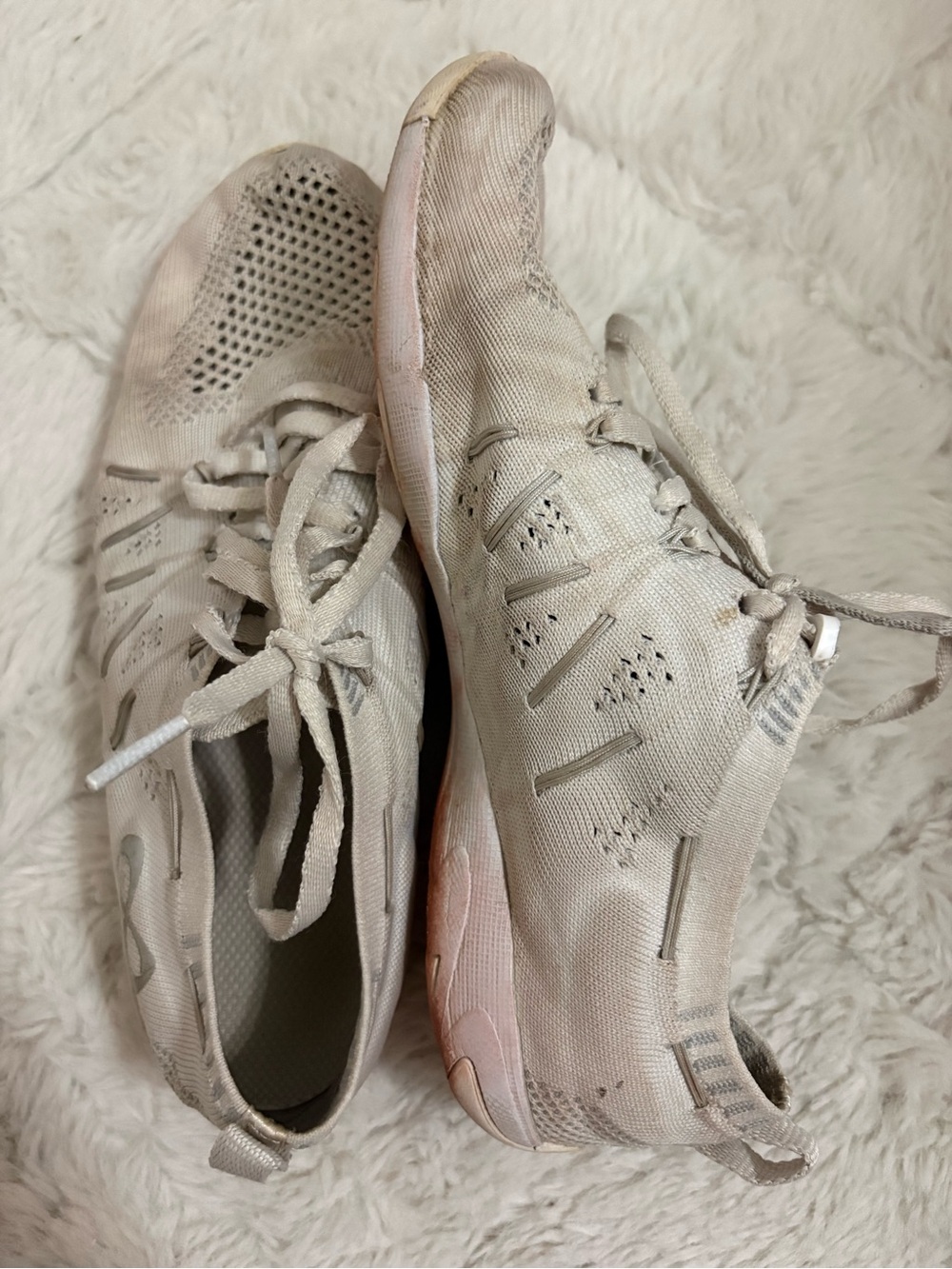 NFINITY Light Beige Athletic Sneakers - Women's Neutral Knit Trainer